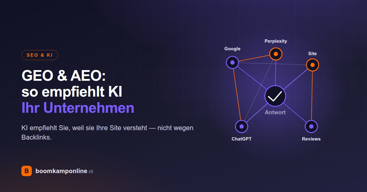 GEO & AEO: zo zorg je dat ChatGPT en Perplexity jouw bedrijf aanbevelen